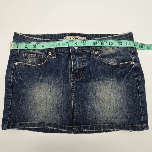 YMI Women's Jean Skirt, Denim Blue, Size 3 - Picture 10 of 11